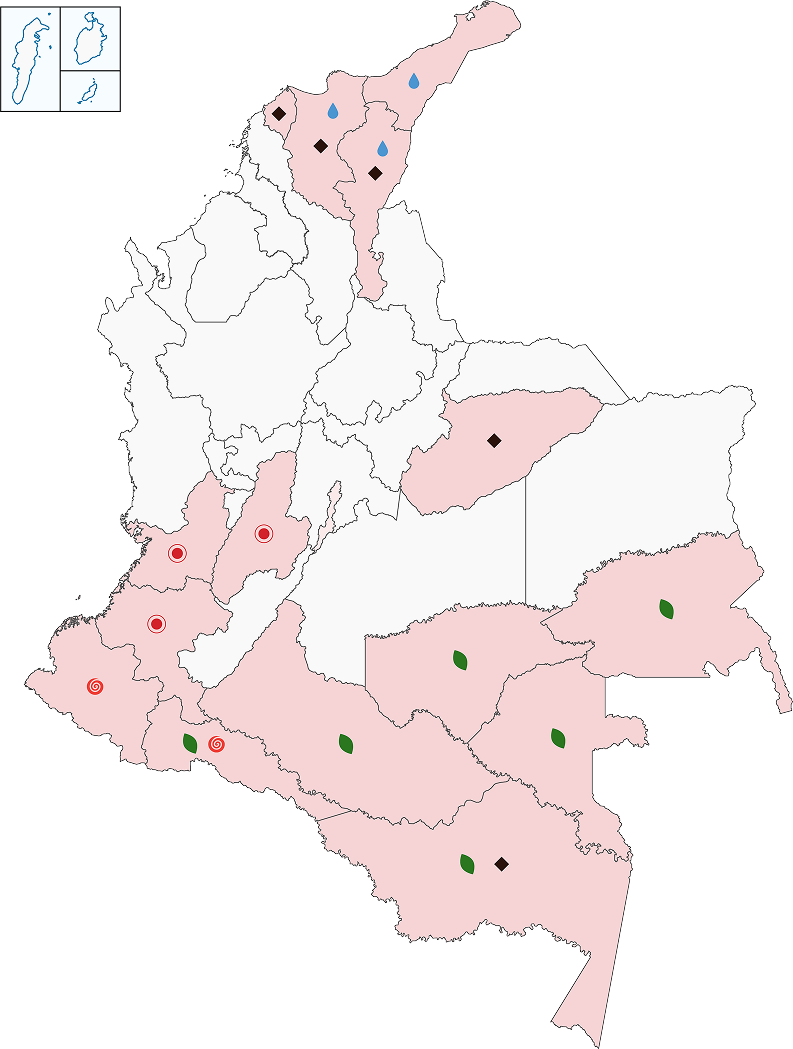 Mapa de zonas compartidas